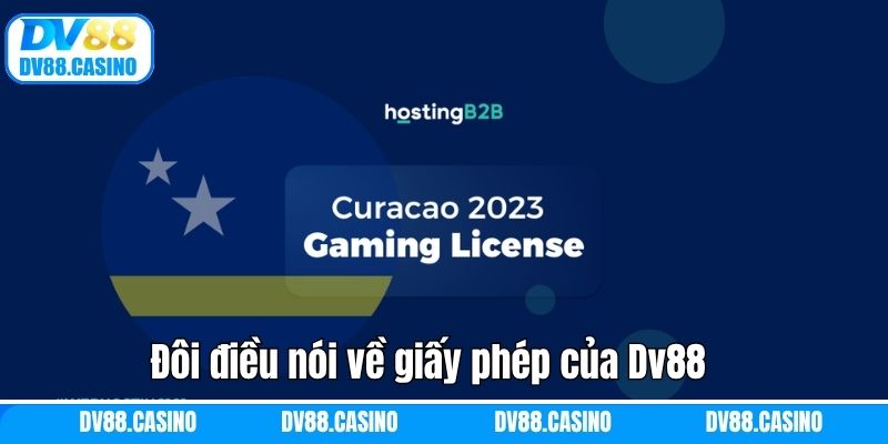 Đôi điều nói về giấy phép của Dv88