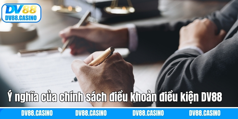 Ý nghĩa của chính sách điều khoản điều kiện DV88
